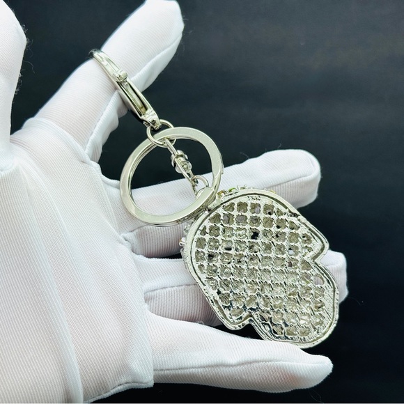 Skull Keychain Rhinestone Skull Charm Halloween Bag Charm Halloween Keychain - Picture 8 of 11